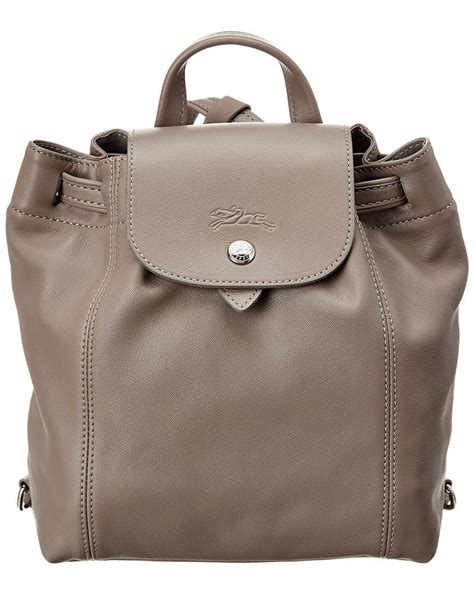 longchamp le pliage leather backpack.